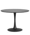 Table ronde Oda finition noire 75 cm(hauteur) 110 cm(largeur) 110 cm(longueur)