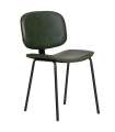 Pacote de 2 cadeiras modelo Mali acabamento verde 79 cm (altura) 45 cm (largura) 48 cm (comprimento)