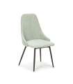 Lot de 2 chaises pivotantes Elma finition turquoise 46/90 cm(hauteur) 54 cm(largeur) 50 cm(longueur).