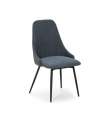 Lot de 2 chaises pivotantes Elma finition bleue 46/90 cm(hauteur) 54 cm(largeur) 50 cm(longueur).