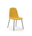 Pacote de 4 cadeiras modelo Renne acabamento amarelo 85 cm (altura) 54 cm (largura) 45 cm (comprimento)