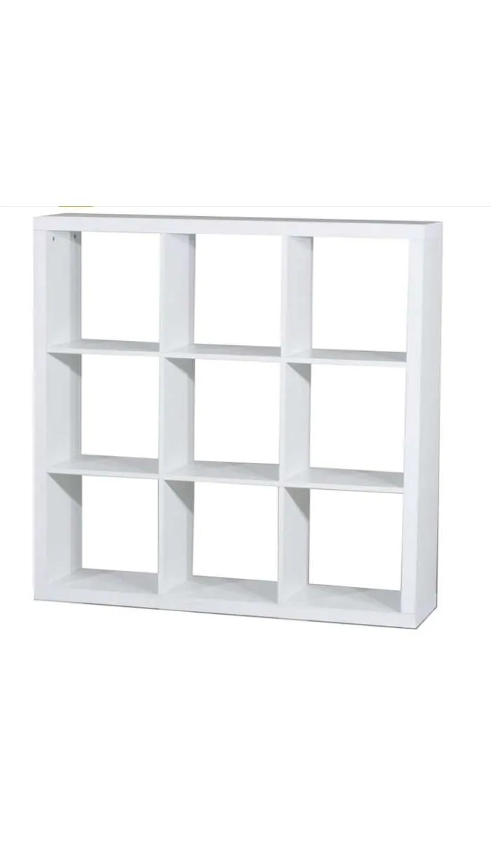 Estantería mediana kubox 3x3, color blanco