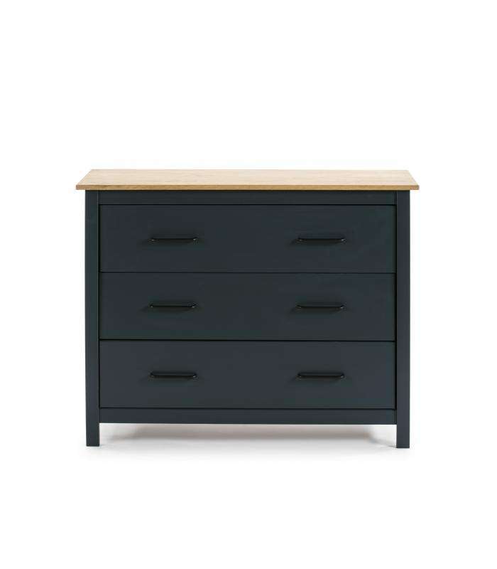 CÓMODA MIRANDA 3C AZUL 7546/CERMkric COMMODE Makeric