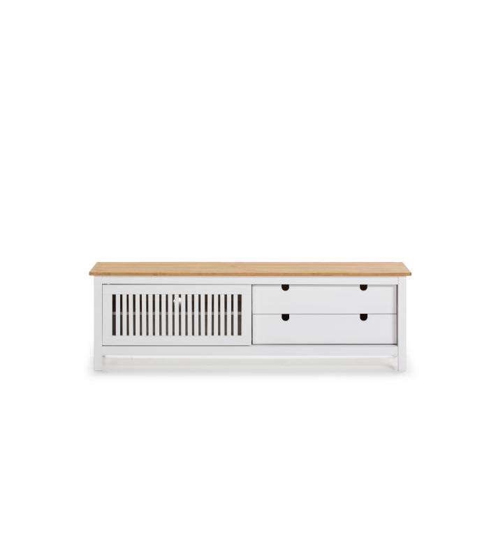 MUEBLE TV BRUNA 1PTACORR/2C CERA/BLANCO LAVMkric MUEBLE TV