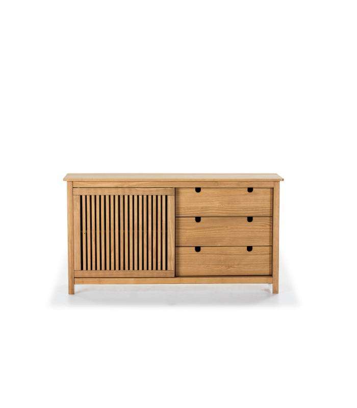 BRUNA SIDEBOARD 1PTA CORR/3C CERA/CERAMkric Painel lateral makeric