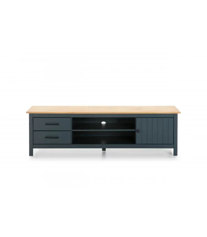 Mueble TV Mariana azul, moderno y funcional