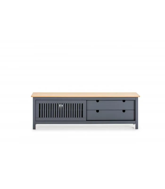 Mueble TV Luna gris 158 cm estilo nórdico