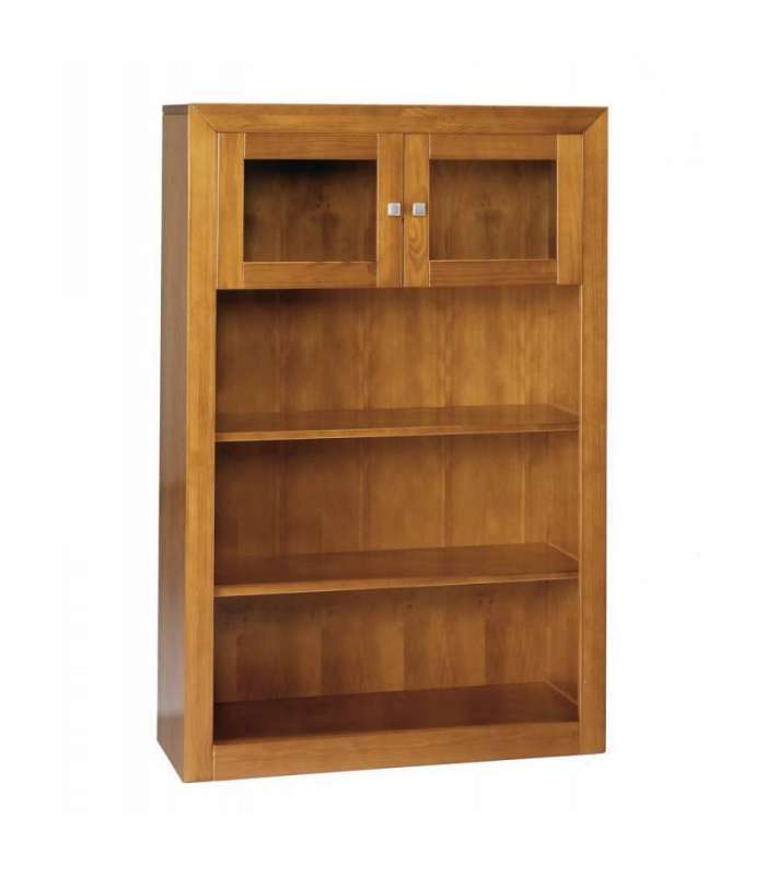 Libreria 2 puertas en madera maciza 151.5 cm(alto)100