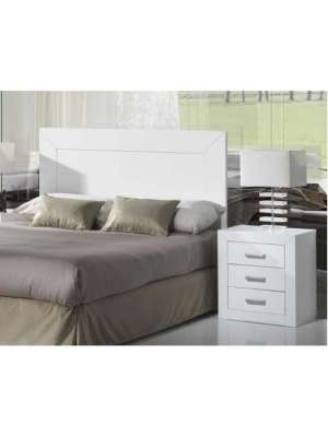 copy of Set marriage headboard 2 tables in white wood