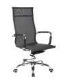 Cadeira de escritório giratória com acabamento branco ou preto 60 cm(largura) 108-115 cm(altura) 66cm(profundidade)