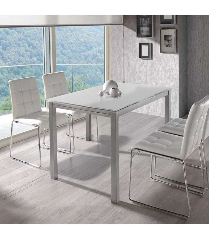 Mesa fija cristal fume salon o comedor en acabado color fume 75