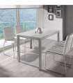 Extensão da mesa da sala de jantar ou de estar em acabamento branco ou preto 76 cm(altura) 120/180 cm(largura) 80 cm(comprimento