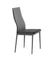 Pack de 4 sillas tapizadas en color gris, 99 cm(alto)41 cm(ancho)52 cm(largo)