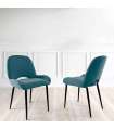 Pacote de 2 cadeiras de várias cores à escolha entre 85 cm(altura)54 cm(largura)61 cm(comprimento)