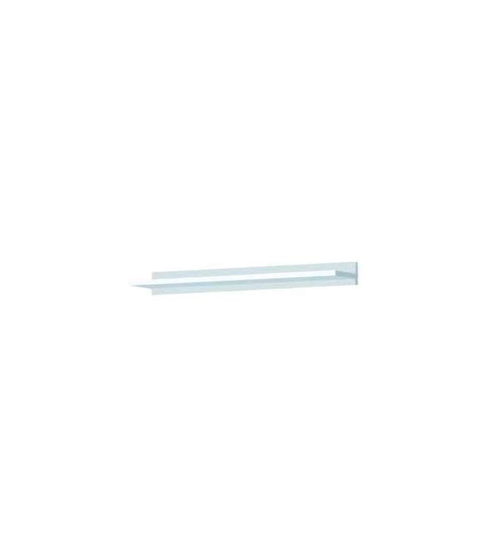 Estante de pared lacado blanco de 120 cms