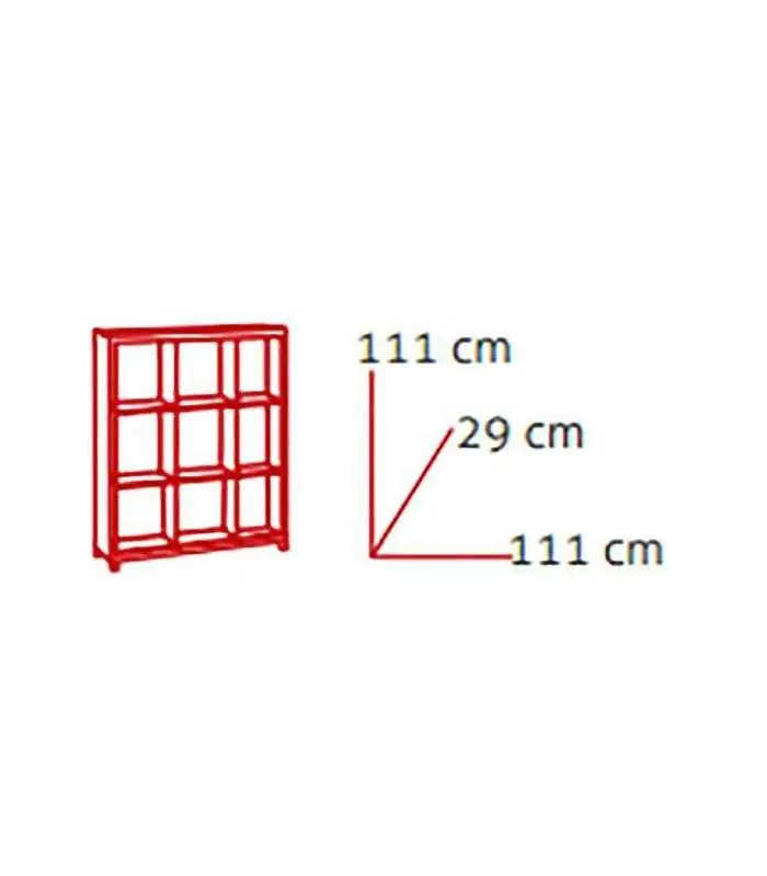 Estantería mediana kubox 3x3, color blanco