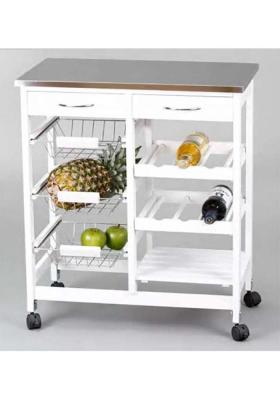 Carrinho de cozinha em aço inoxidávelKitCloset Auxiliares de cozinha