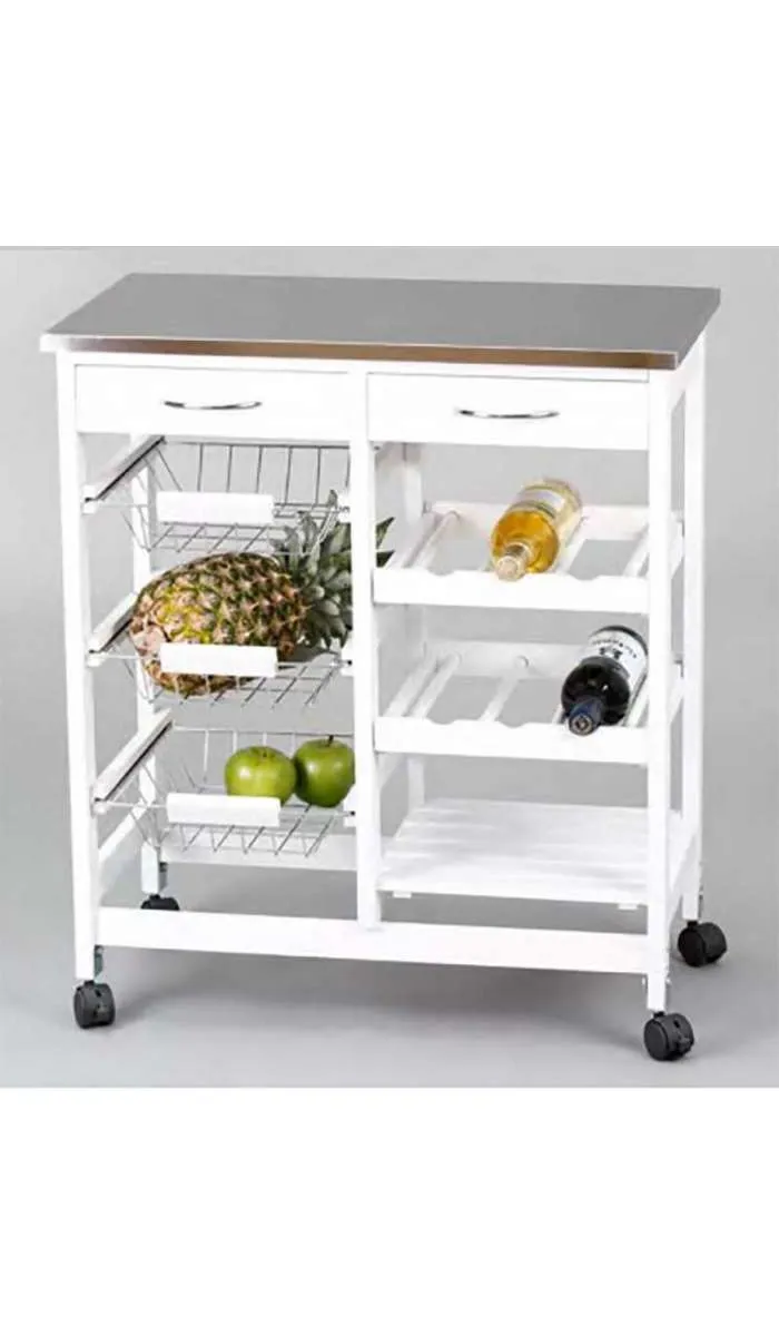 Carro cocina completo inoxidableKitCloset Auxiliares de cocina