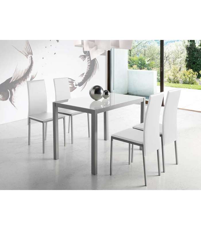 Black or white Marseille dining table