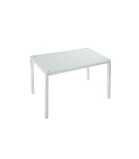 CMC Mesas de salon Mesa de comedor Nuria cristal en acabado