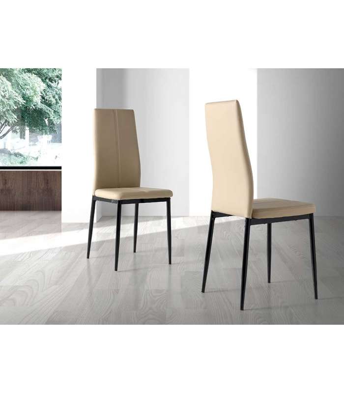 PDCOR Sillas de salón pack 4u. Pack 4 sillas Pilar en acabado