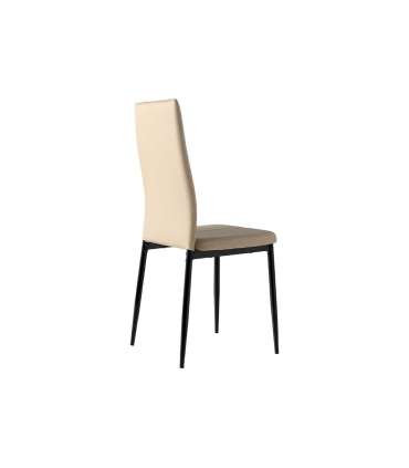 Pack 4 pillar chairs in cappuccino or grey