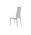 Pack 4 cadeiras JIMENA em acabamento branco 97 cm(altura)39 cm(largura)41 cm(comprimento)