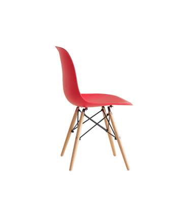 Pack 4 Ines chairs in white, red or black