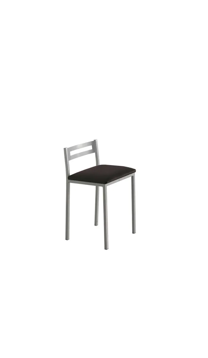 Pack de 4 taburetes Nora en polipiel negro