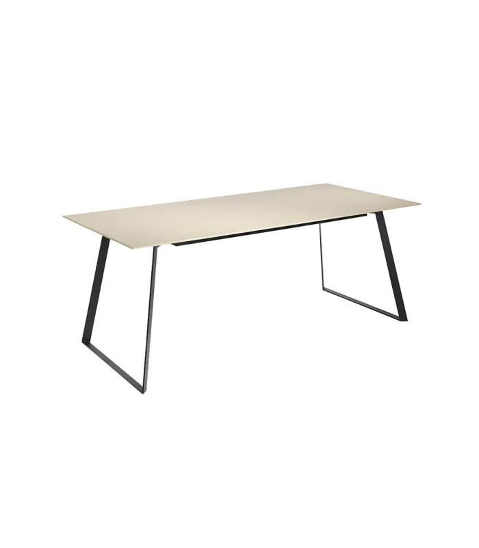 Mesa fija rectangular en blanco Leire 180x90 cm