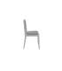 Pack de 2 sillas de comedor en tela gris CAIRO 45 x 49 x 88/48