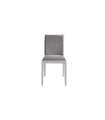 Pack of 2 dining chairs in gray fabric CAIRO 45 x 49 x 88/48 cm (L x W x H)