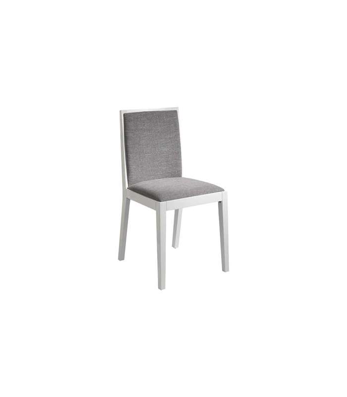 Pack de 2 sillas de comedor en tela gris CAIRO 45 x 49 x 88/48