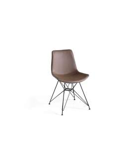 Pack de 2 sillas en color marrón CONGO 52 x 56 x 82.5/46 cm