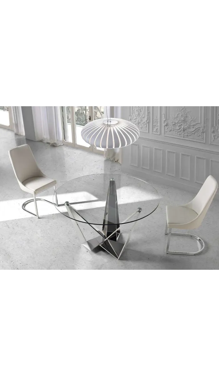 Pack de 2 sillas en color blanco BRENDA 45 x 55 x 97/49 cm