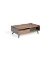 Nour walnut table, 120 x 75/102 x 41/61 cm (long x largura x alta)