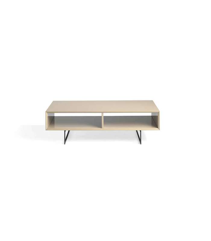 Mesa de centro rectangular en moka alto brillo TAMESIS 120 x 60