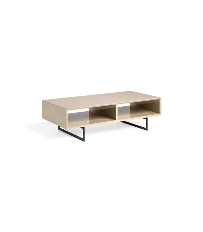 Mesa de centro rectangular en moka alto brillo TAMESIS 120 x 60