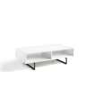 Rectangular coffee table in white high gloss LOIRA 120 x 60 x 35 cm (L x W x H)