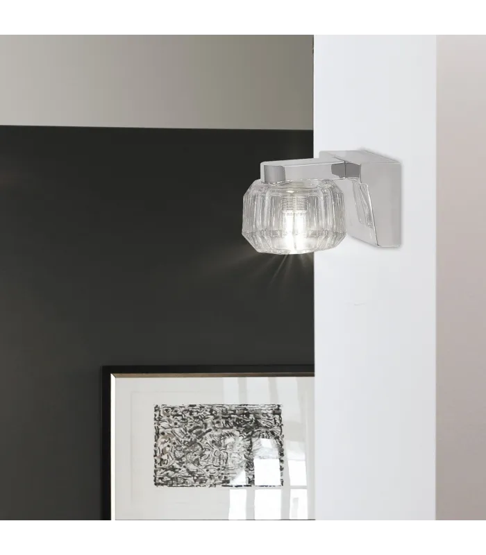 Aplique de pared Portia cromado 40W G-9