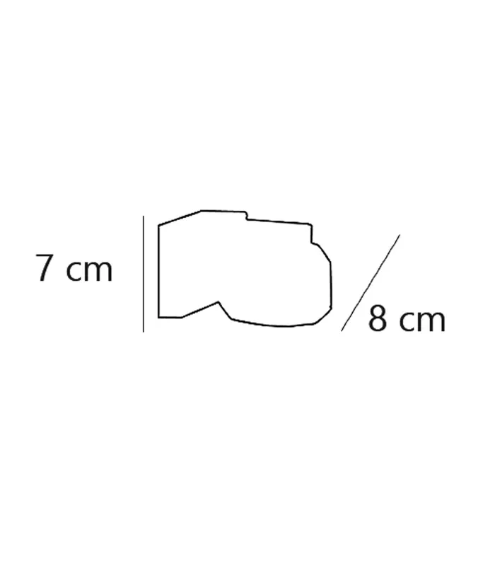 Aplique de pared Portia cromado 40W G-9