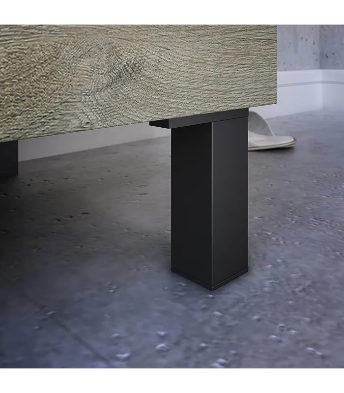 copy of 80cm wide furniture with sink and mirror in ash grey