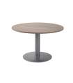 Table à sculpter pour réunion ou étude ronde deux couleurs au choix 72 cm(hauteur)110 cm(largeur).