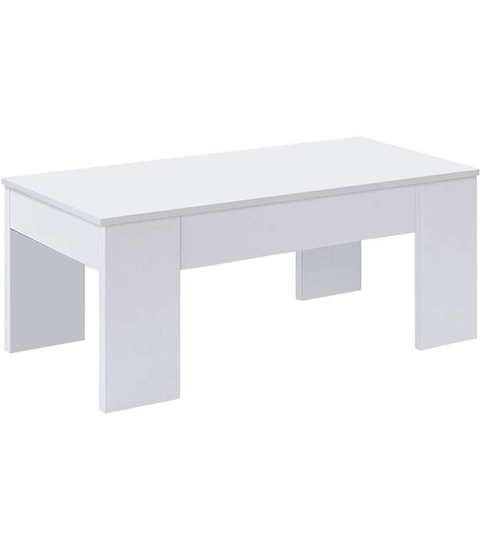 Mesa centro elevable Color Blanco Artik, Medidas: 100 cm