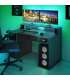 Mesa de ordenador color antracita Gamer gris 88 cm (alto) x 136