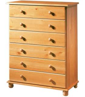 copy of Comoda 3+2 drawers Altea solid pine wood honey color.