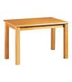 Mesa rectangular Altea en acabado madera maciza de pino color miel 73 cm(alto) 80 cm(ancho) 120 cm(largo)