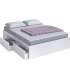 Kendra bed for 150x190 mattresses with 4 drawers at the bottom