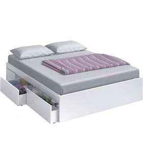 Cama Kendra para colchon de 150x190 con 4 cajones 37