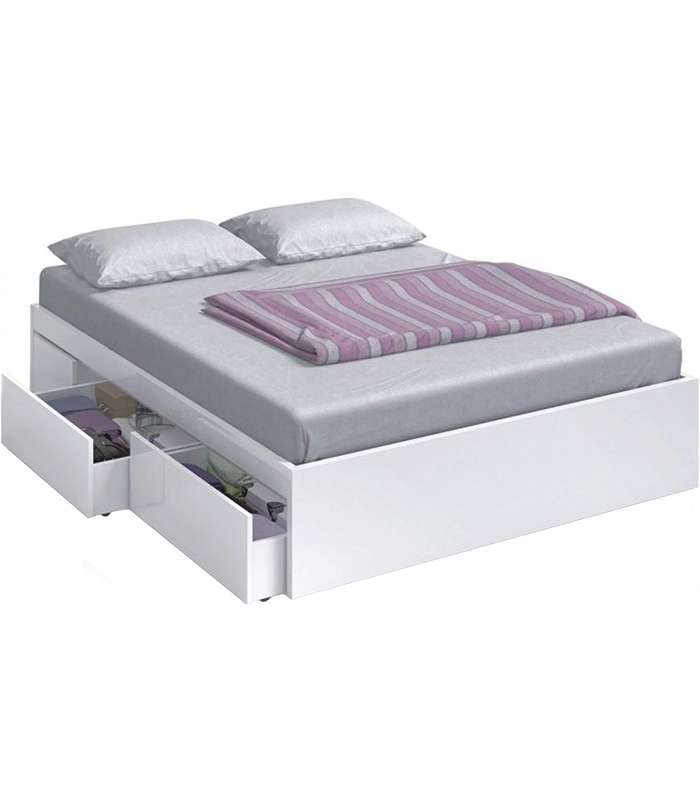 Kendra bed for 150x190 mattresses with 4 drawers at the bottom